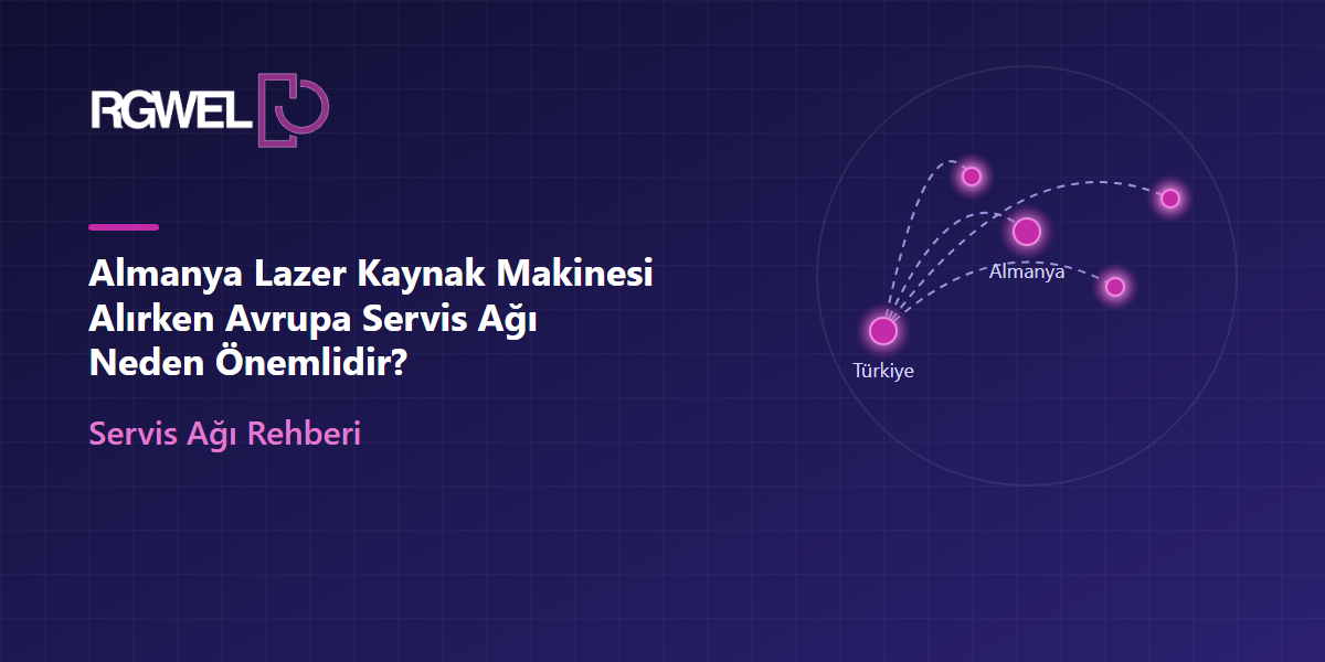 Türkiye'den Almanya ve Avrupa'daki noktalara uzanan satış ve servis ağını gösteren harita çizimi