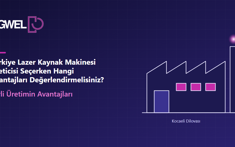 Kocaeli Dilovası'ndaki lazer kaynak makinesi üretim tesisini simgeleyen fabrika çizimi